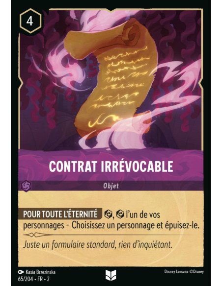 S2 - 065/204 - Contrat irrévocable - Disney Lorcana - Série 2