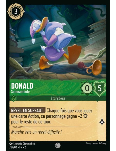 S2 - 078/204 - Donald : Somnambule - Disney Lorcana - Série 2