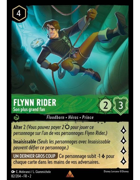 S2 - 082/204 - Flynn Rider : Son plus grand fan - Disney Lorcana - Série 2