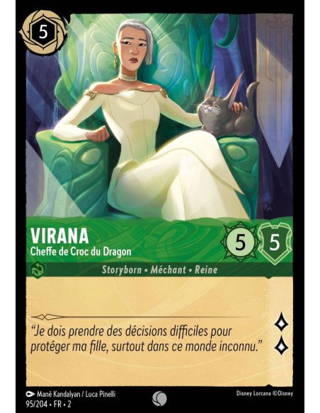 S2 - 095/204 - Virana : Cheffe de Croc du Dragon - Disney Lorcana - Série 2