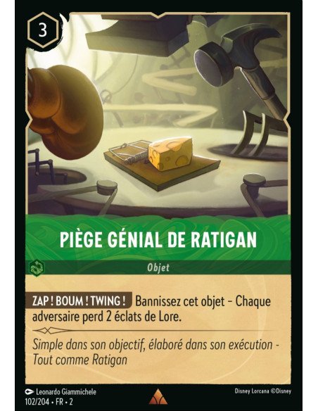 S2 - 102/204 - Piège génial de Ratigan - Disney Lorcana - Série 2