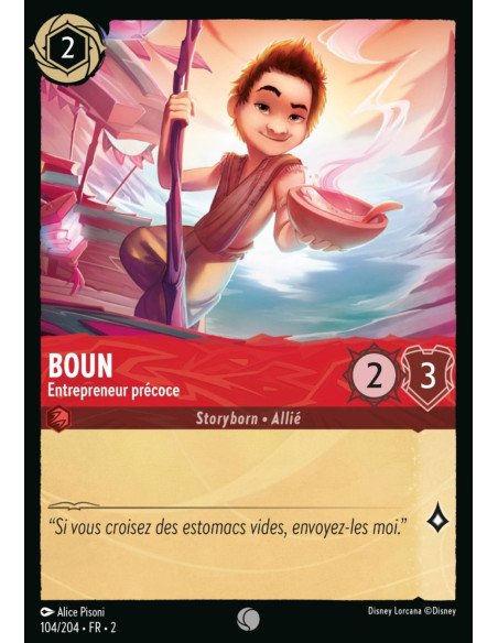 S2 - 104/204 - Boun : Entrepreneur précoce - Disney Lorcana - Série 2