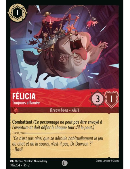 S2 - 107/204 - Félicia : Toujours affamée - Disney Lorcana - Série 2