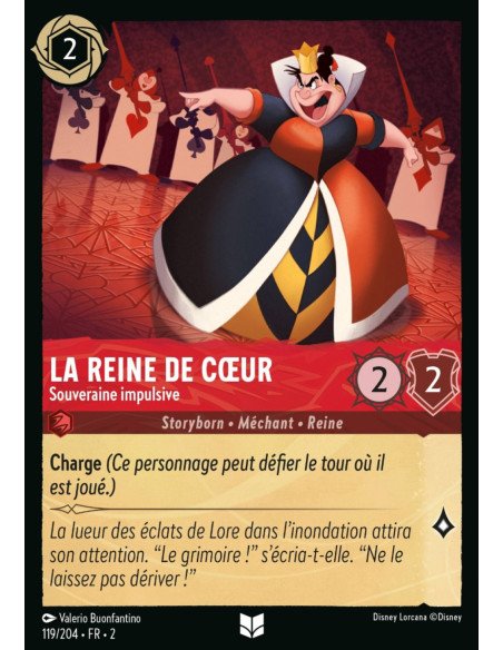 S2 - 119/204 - La Reine de Cœur : Souveraine impulsive - Disney Lorcana - Série 2