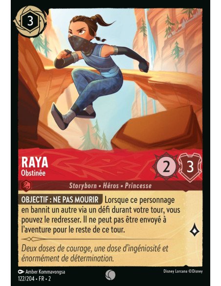 S2 - 122/204 - Raya : Obstinée - Disney Lorcana - Série 2