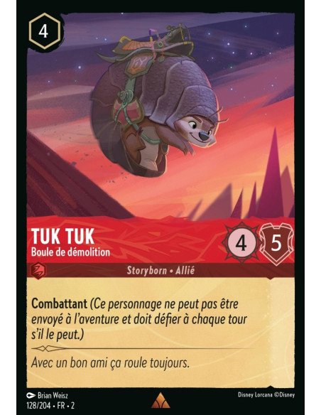 S2 - 128/204 - Tuk Tuk : Boule de démolition - Disney Lorcana - Série 2