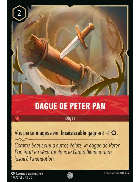 S2 - 135/204 - Dague de Peter Pan - Disney Lorcana - Série 2