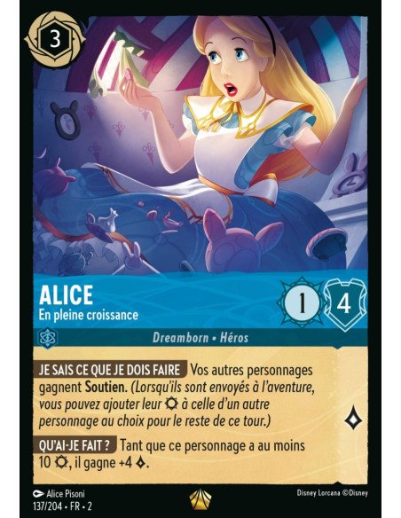 S2 - 137/204 - Alice : En pleine croissance - Disney Lorcana - Série 2