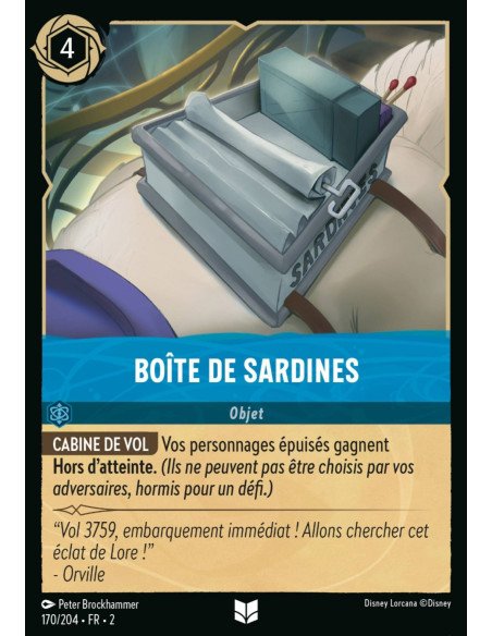 S2 - 170/204 - Boîte de sardines - Disney Lorcana - Série 2