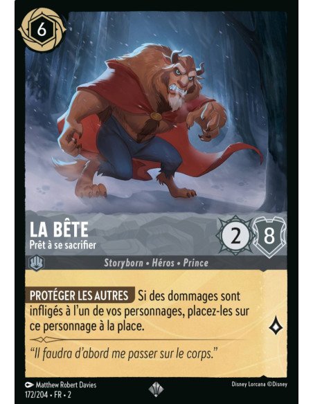S2 - 172/204 - La Bête : Prêts à se sacrifier - Disney Lorcana - Série 2