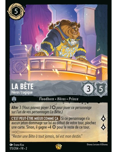 S2 - 173/204 - La Bête : Héros tragique - Disney Lorcana - Série 2
