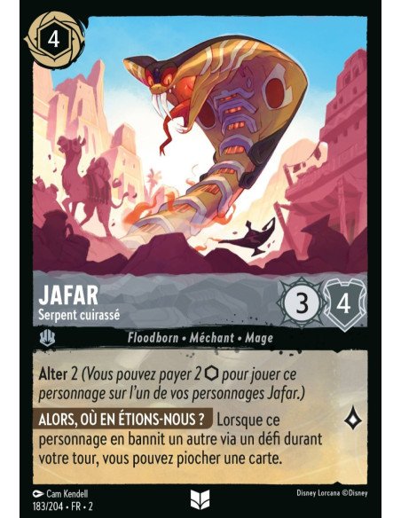 S2 - 183/204 - Jafar : Serpent cuirassé - Disney Lorcana - Série 2