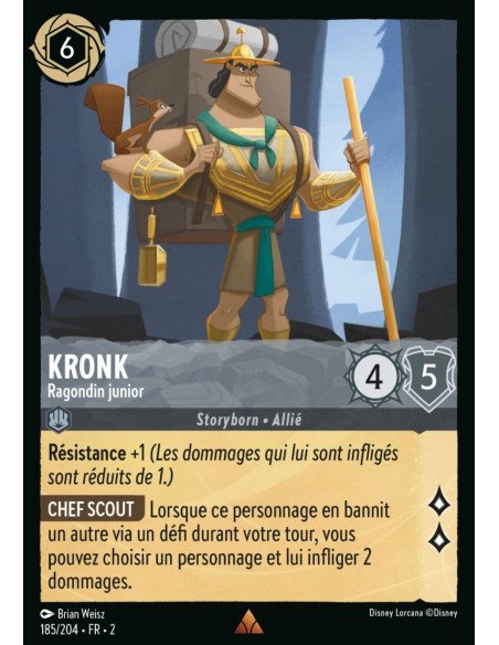 S2 - 185/204 - Kronk : Ragondin junior - Disney Lorcana - Série 2
