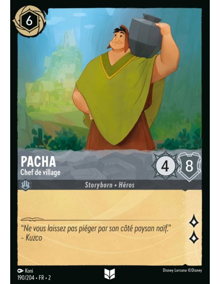 S2 - 190/204 - Pacha : Chef de village - Disney Lorcana - Série 2