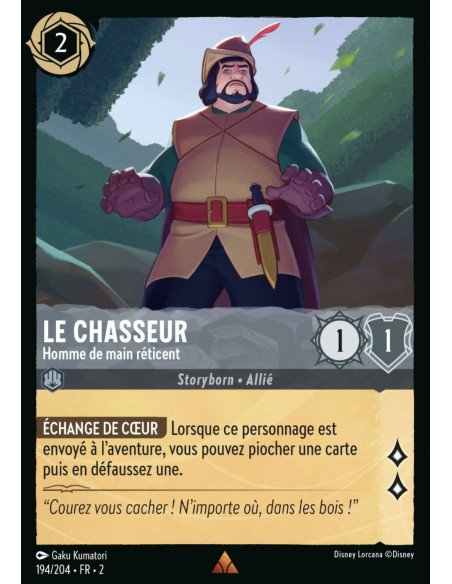 S2 - 194/204 - Le Chasseur : Homme de main réticent - Disney Lorcana - Série 2