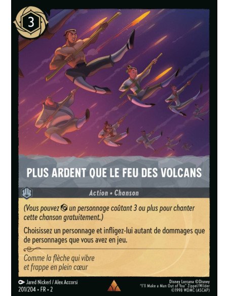 S2 - 201/204 - Plus ardent que le feu des volcans - Disney Lorcana - Série 2