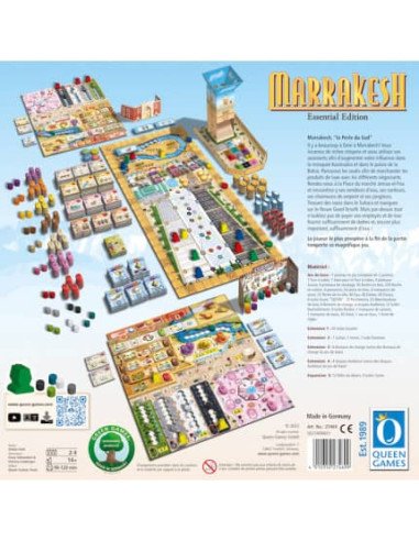 Marrakesh : Essential Edition - Jeux de société - Jeux Experts - dos de la boîte