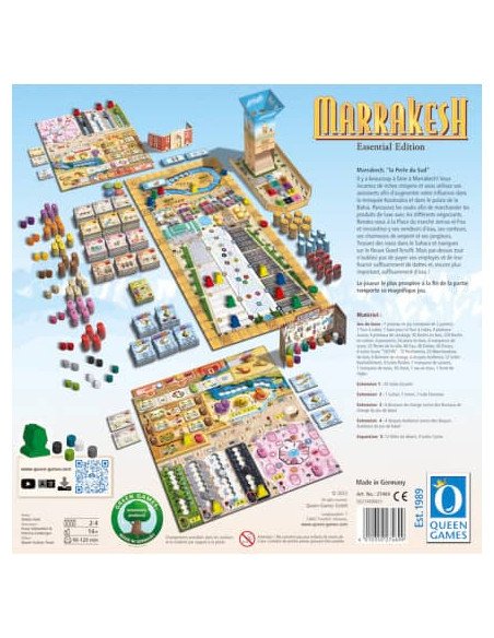 Marrakesh : Essential Edition - Jeux de société - Jeux Experts - dos de la boîte