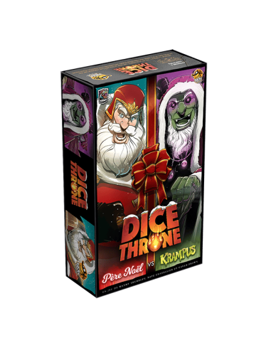 Dice Throne : Père Noël vs Krampus - Jeux de société - Jeux 2 Joueurs - cover - couverture - boîte