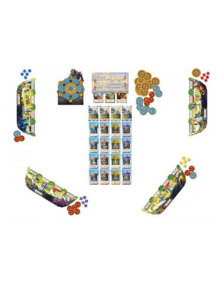 Skytopia - cercle du temps - jeux de société - contenu - matériel - plateau - contenu