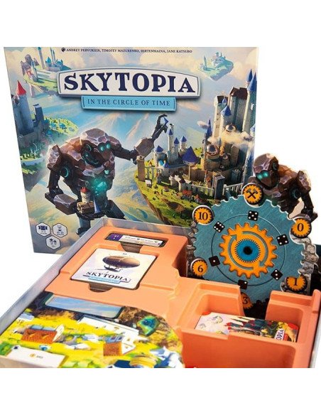 Skytopia - cercle du temps - jeux de société - contenu - matériel - plateau - contenu