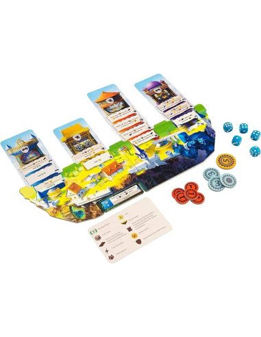 Skytopia - cercle du temps - jeux de société - contenu - matériel - plateau individuel - carte