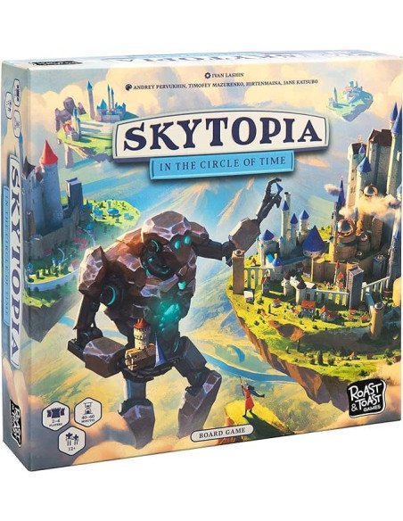 Skytopia - cercle du temps - jeux de société - boite - illustration - couverture