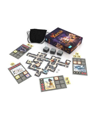 Karak - Jeu de société - Plateau - Dongeon Crawler - Exploration - Matériel - Ouvert