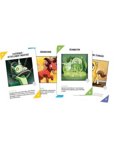 Unstable Unicorns : Cauchemars - Extention - Jeu de société - Ambiance - Cartes - Licorne