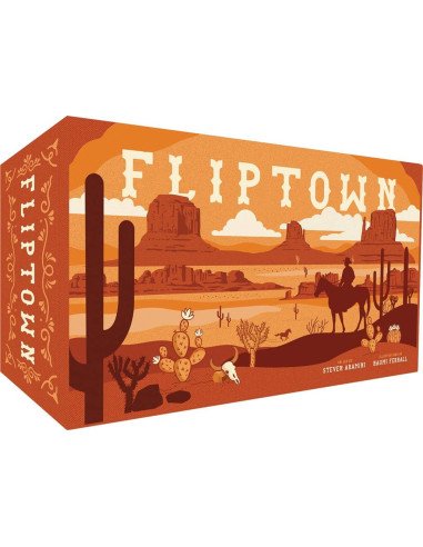 Fliptown - Flip and Write - Jeu de société - Boite - Illustration - Graphisme