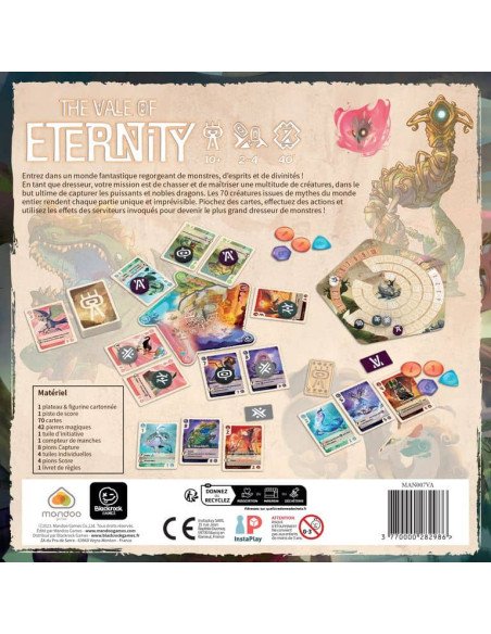 The Vale Of Eternity - Jeux de société - Jeux familial - Dragon - Boite - Dos - Règles