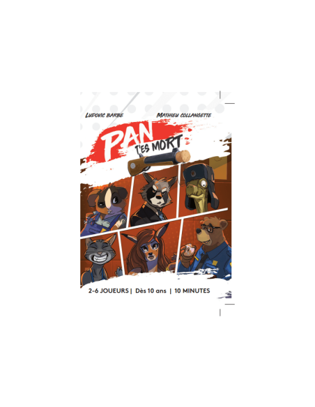 Micro games - Jeux de société - Pan t'es mort - Multijoueurs - Couverture - pochette - Boite - graphisme - matériel Micro games - Jeux de société - Pan t'es mort - Multijoueurs - Couverture - pochette - Boite - graphisme - matériel