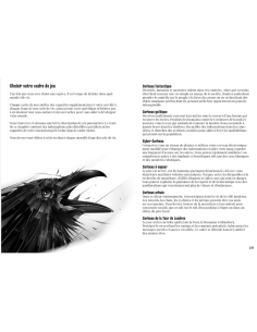 La voie du corbeau - Jeu de rôle - Cartes - Livre d'aventure - Couverture - Graphisme 2