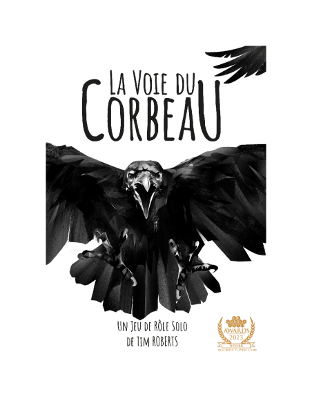 La voie du corbeau - Jeu de rôle - Cartes - Livre d'aventure - Couverture - Graphisme