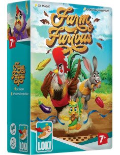 Farm and furious - Enfants - Jeux de société - Animaux - 7 ans - Boite - Graphisme - Image - Couverture