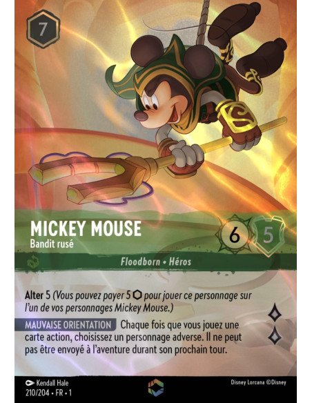 S1 - 210/204 - Mickey Mouse : Bandit rusé - Enchantée - Disney Lorcana - Série 1