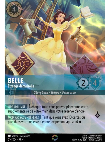 S1 - 214/204 - Belle : Étrange demoiselle - Enchantée - Disney Lorcana - Série 1