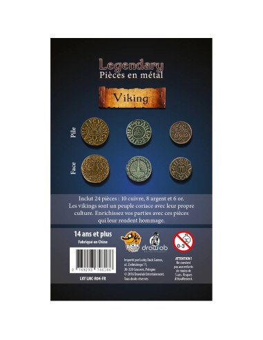 Legendary Metal Coins : Viking - Accessoires - pièces - Jeu de rôle