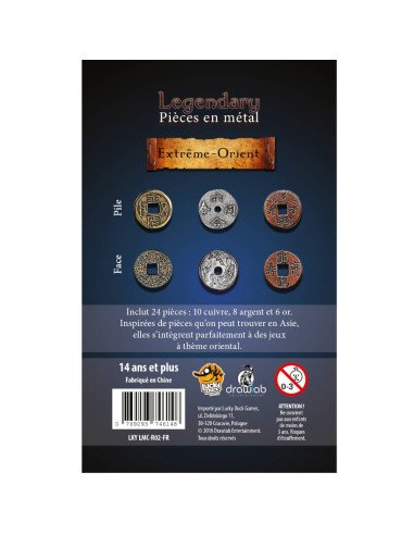 Legendary Metal Coins : Extrème-Orient - Accessoires - pièces - Jeu de rôle