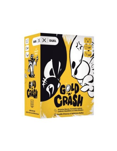 Gold'n'Crash - Jeux de société - Duel - Boite - Graphisme - Images - Couverture