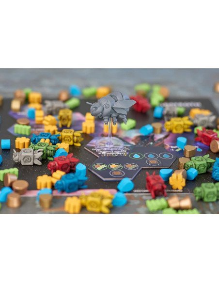 Apiary - jeu de société - expert - abeille - matériel - plateau - pion - partie