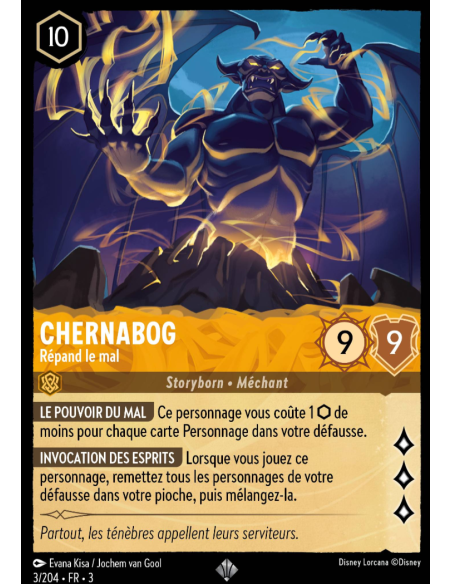S3 - 003/204 - Chernabog : Répand le mal - Disney Lorcana - Série 3
