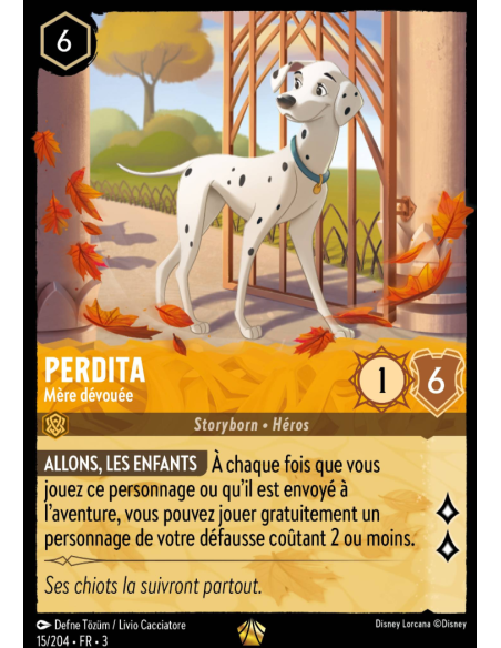 S3 - 015/204 - Perdita : Mère dévouée - Disney Lorcana - Série 3