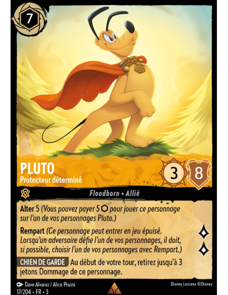 S3 - 017/204 - Pluto : Protecteur déterminé - Disney Lorcana - Série 3