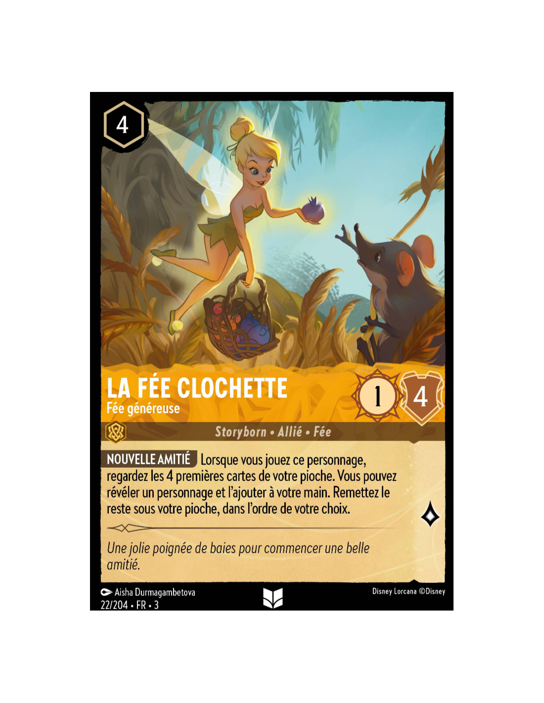 S3 - 022/204 - La Fée Clochette : Fée généreuse - Brillante