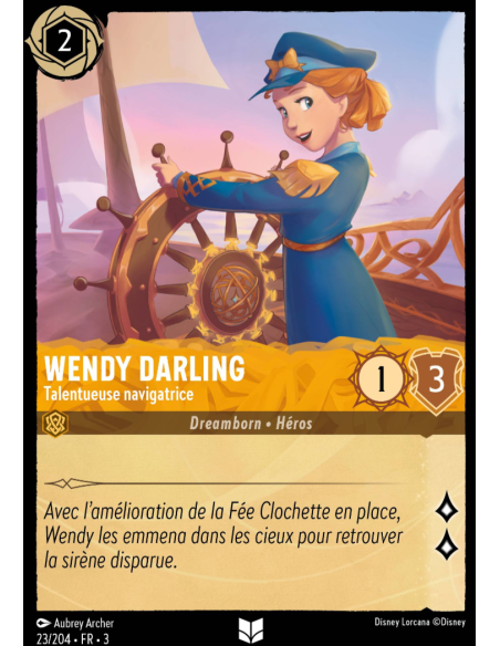 S3 - 023/204 - Wendy Darling : Talentueuse navigatrice - Disney Lorcana - Série 3
