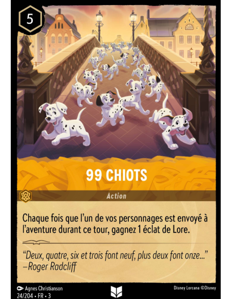 S3 - 024/204 - 99 Chiots - Disney Lorcana - Série 3