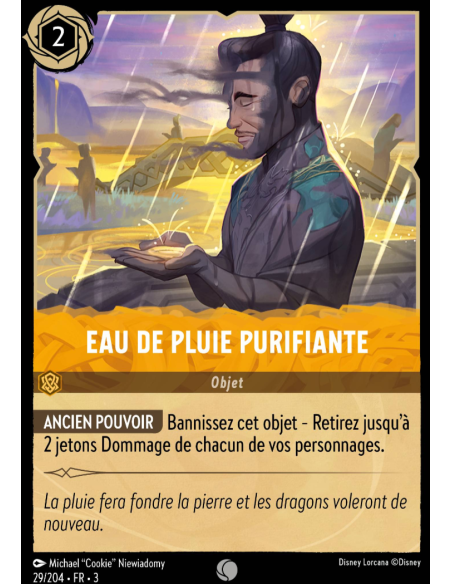 S3 - 029/204 - Eau de Pluie Purifiante - Disney Lorcana - Série 3