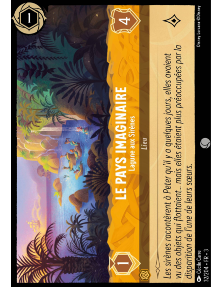 S3 - 032/204 - Le Pays Imaginaire : Lagune aux Sirènes - Disney Lorcana - Série 3