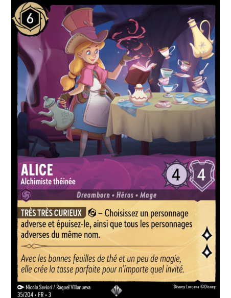 S3 - 035/204 - Alice : Alchimiste théinée - Disney Lorcana - Série 3